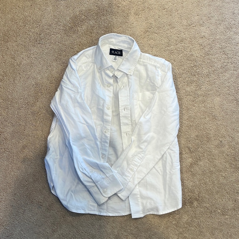 Like New White Button Down Shirt